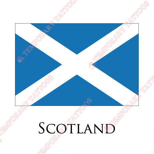 Scotland flag Customize Temporary Tattoos Stickers NO.1975